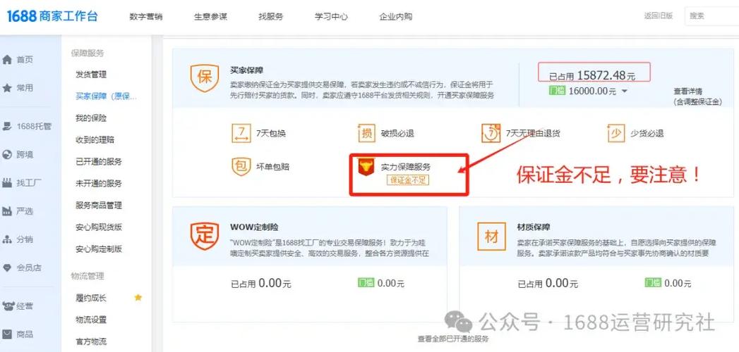 1688保证金自缴和履约是什么意思