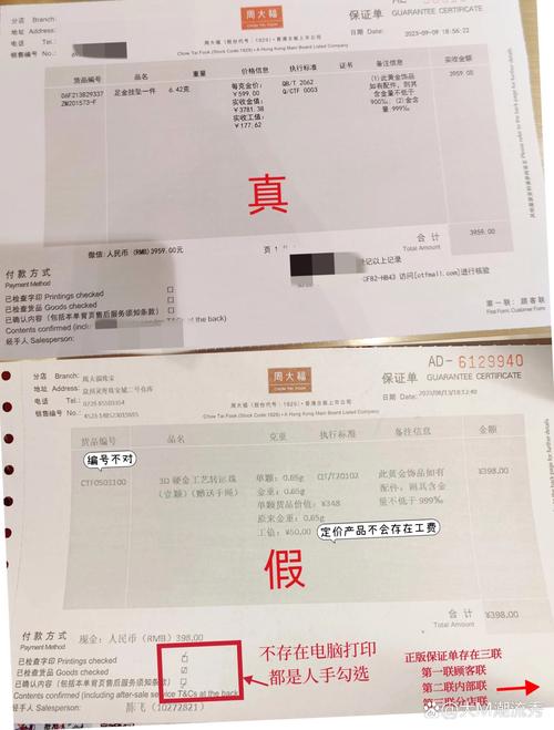 怎么查周大福单据真假