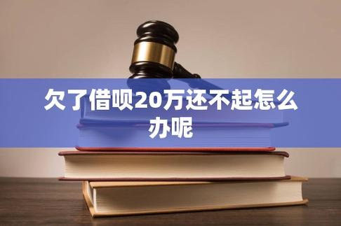 欠了借呗20万还不起怎么办呢