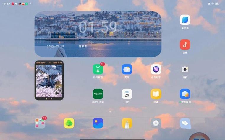 oppo桌面图标设置方法