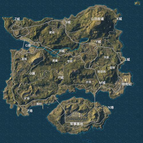 海岛地图和平精英