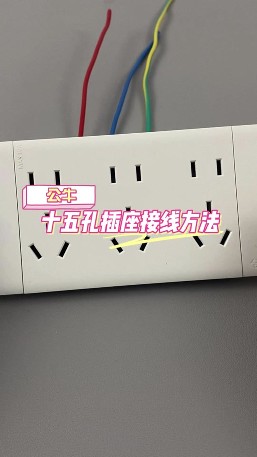 公牛明装15孔插座接法