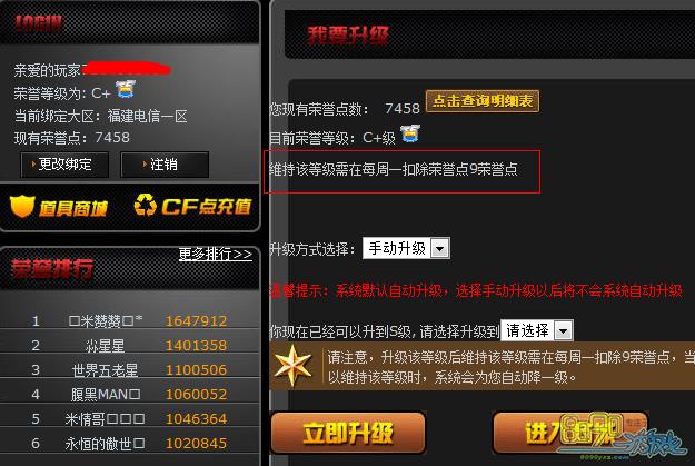 穿越火线荣誉点有什么用