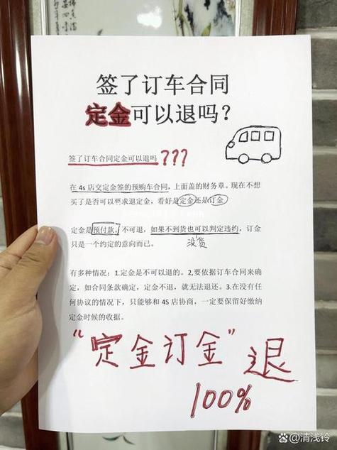 买车交定金不给退怎么解决