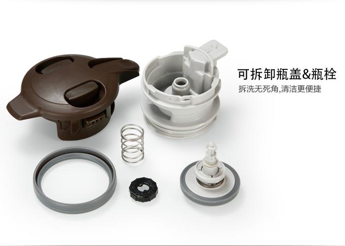按压式保温杯盖子胶圈怎么上