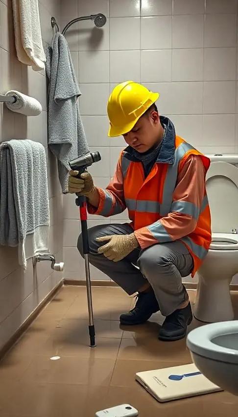 地漏处往楼下渗水