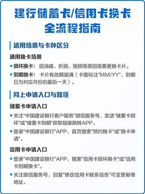 建行换卡不换号步骤