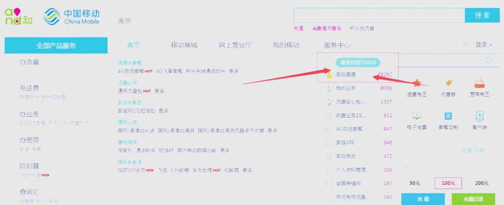 服务密码怎么查
