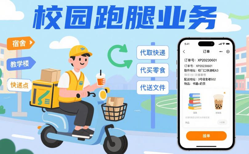 校园跑腿广告