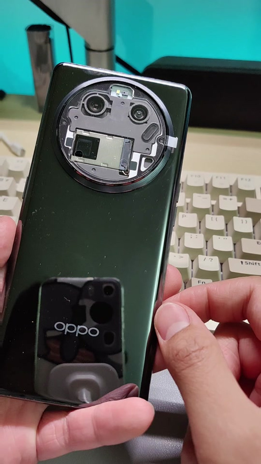oppo后盖怎么拆