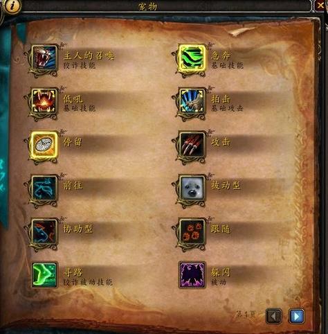 魔兽世界猎人技能
