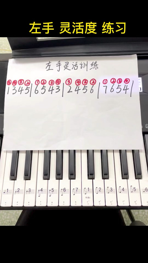 37键电子琴键位图