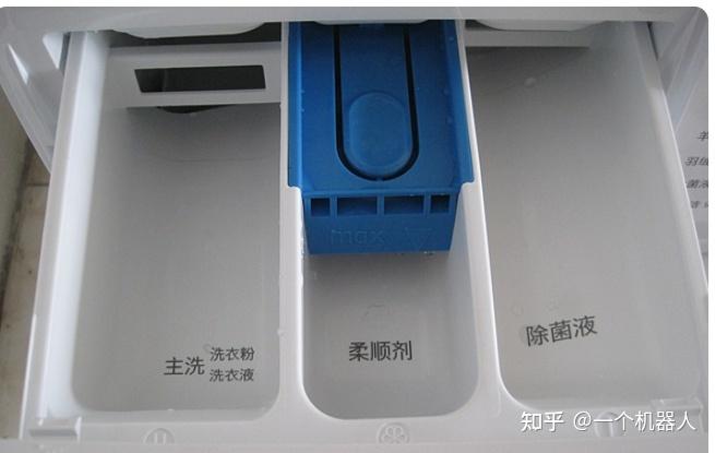 小米洗衣机洗衣液放哪个槽