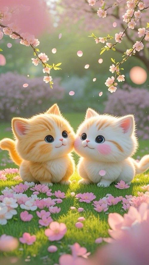 呆萌呆萌的小猫