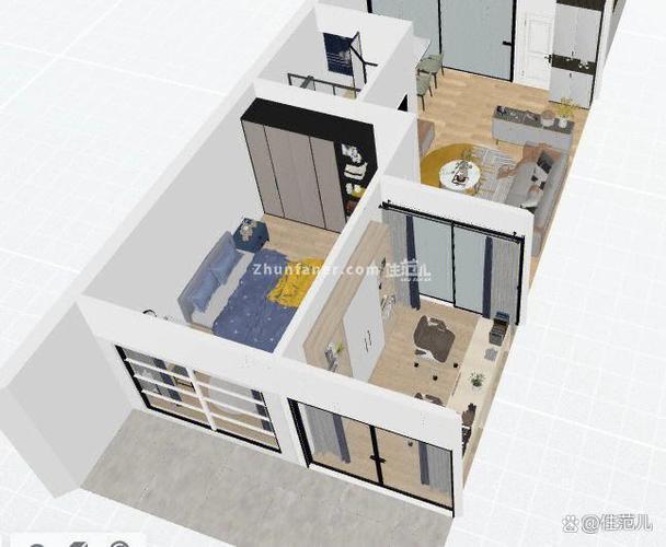 一室一厅改两室一厅效果图