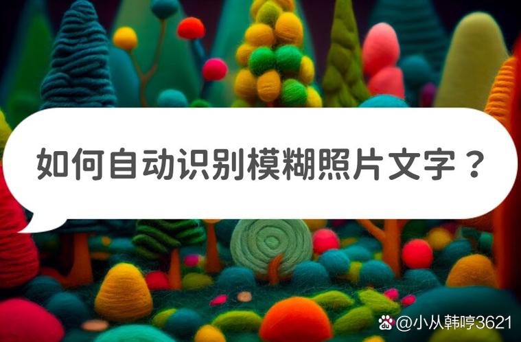 自动识别模糊照片文字
