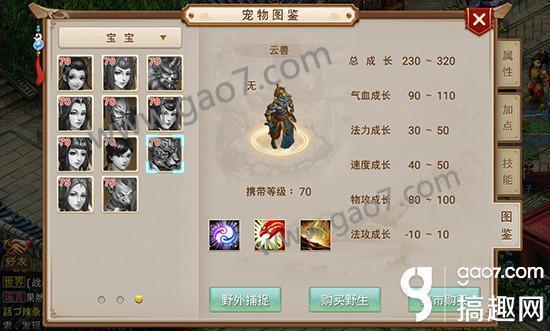 问道手游多少级可以带云兽