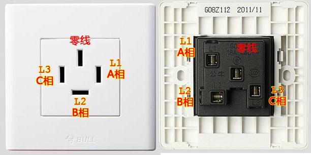 三相四线插头接线图