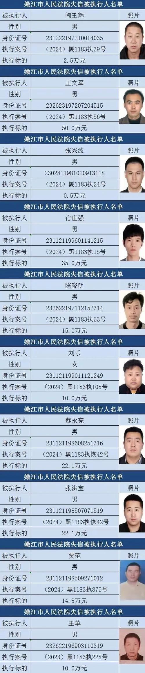 老赖名单查询最新