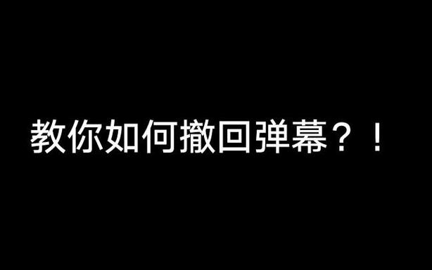 弹幕撤回
