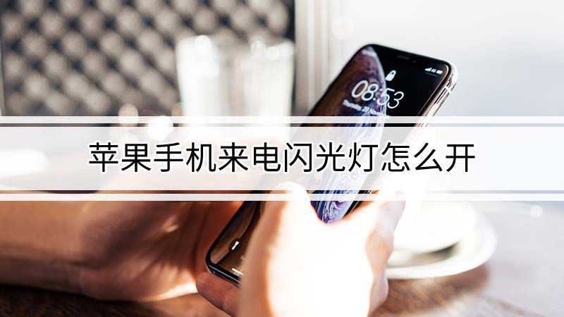 苹果11来电闪光灯在哪里开