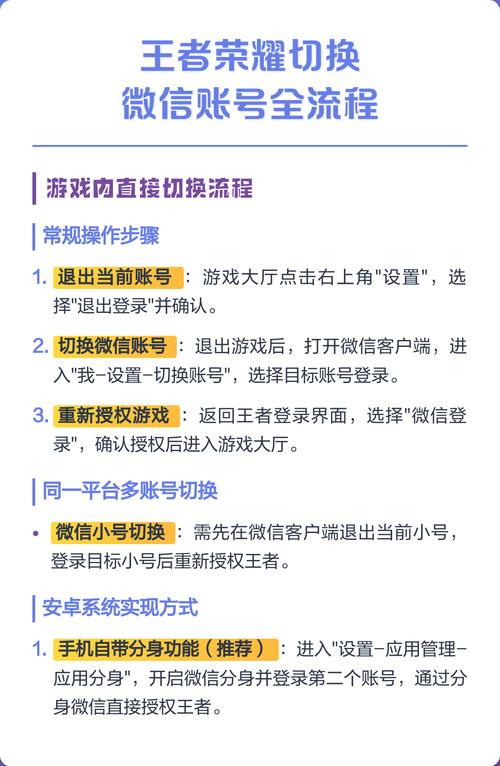 王者荣耀微信区怎么切换账号