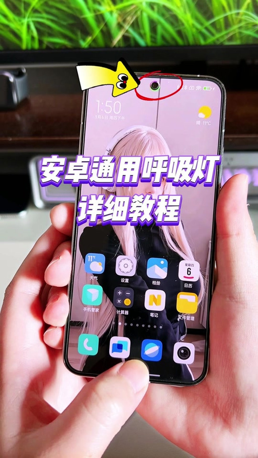 opporeno呼吸灯在哪里设置