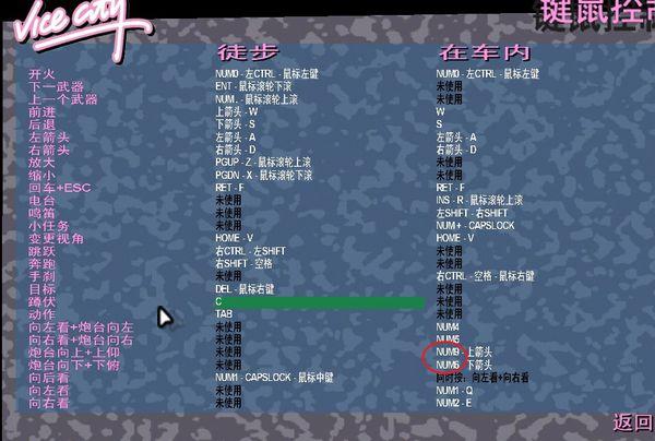 极品飞车17键盘键位num6