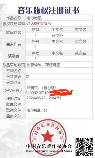 歌曲版权申请流程