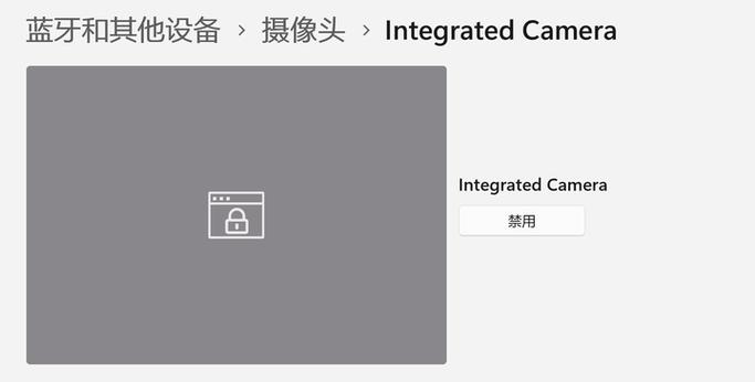 联想电脑摄像头灰色带锁