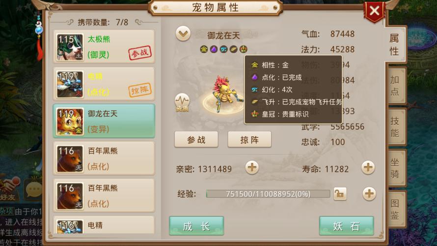 问道宠物在哪里飞升