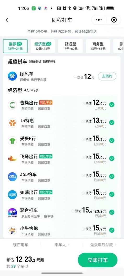 打车软件哪个平台便宜又好