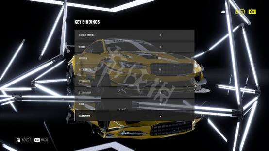 极品飞车21ps4按键