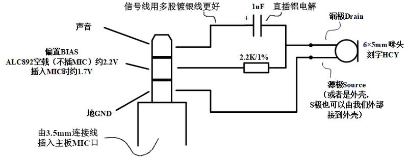 3.5话筒接线图