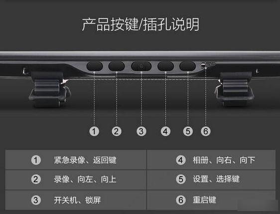 行车记录仪3个按键图解