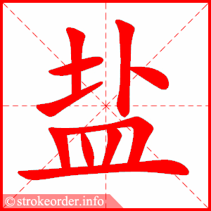 盐字旁加个吉
