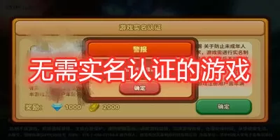无需实名认证的游戏大全-无需实名认证的游戏