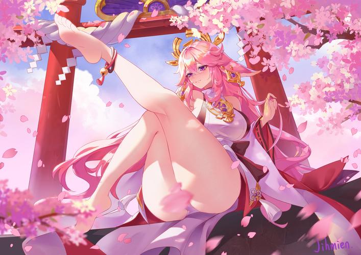八重神子脸红翻白眼流