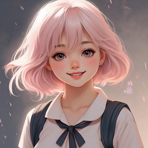 JK漫画旧版粉色头像