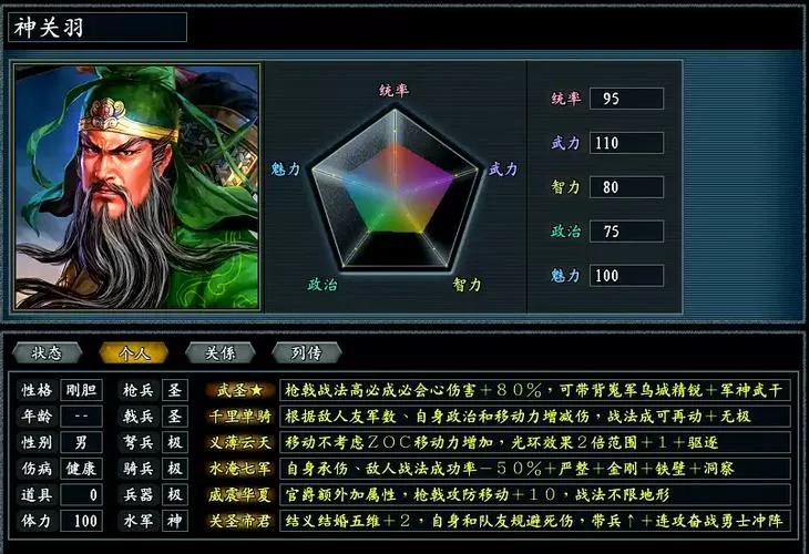 三国志单机版神将顺序