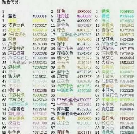 球球大作战名字颜色代码大全