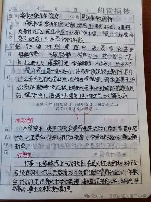 六篇读书笔记40字