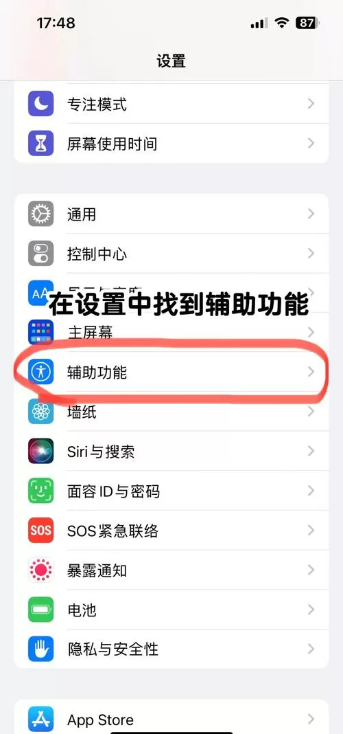 苹果手机悬浮球开关怎么设置
