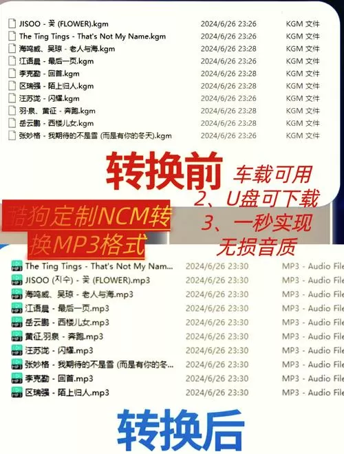u盘下载歌曲怎么改成mp3格式
