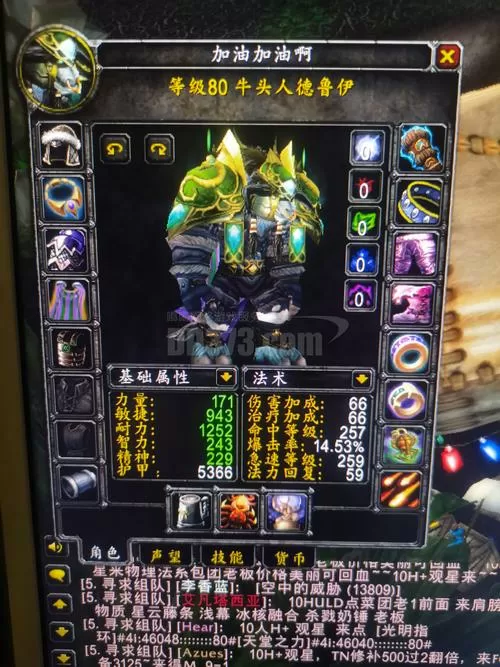 魔兽世界80级各职业毕业装备