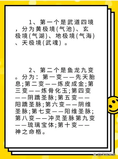 永恒武道境界划分