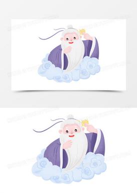 白头发白眉毛白胡子神仙