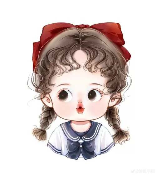 嘟嘴可爱小女孩萌图片