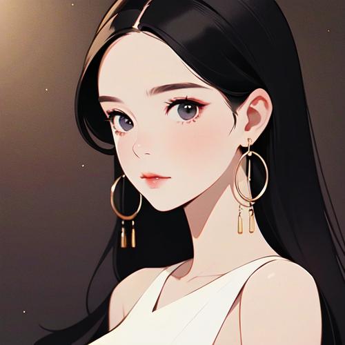 正脸美女头像高清