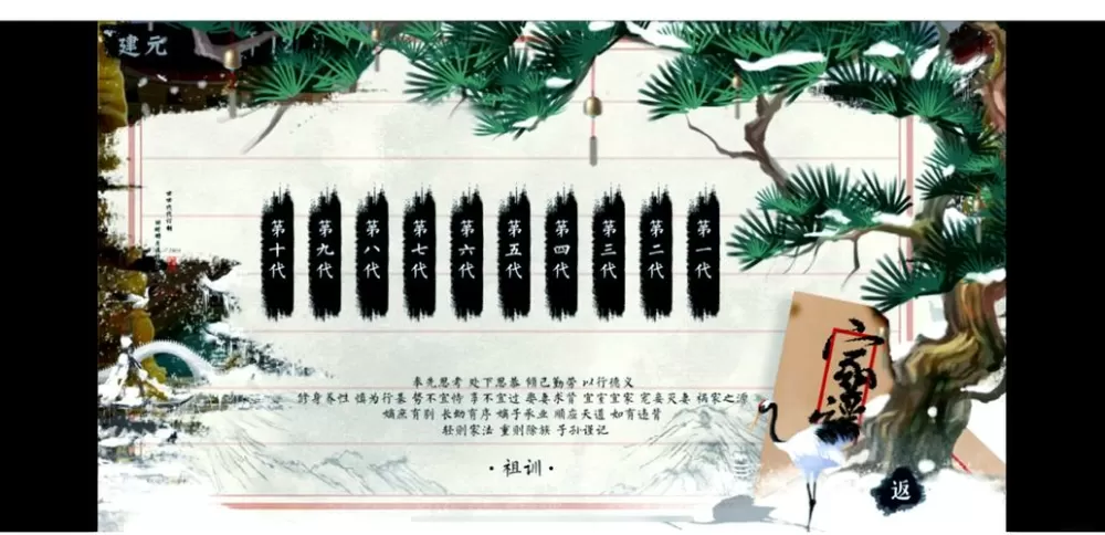 橙光家族继承养成游戏